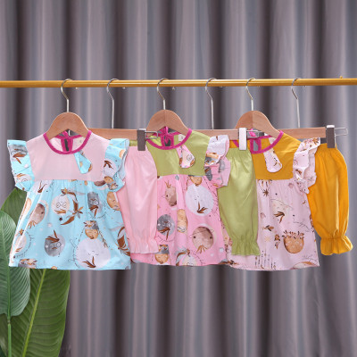 setelan character soft colour  (151611) setelan anak perempuan (ONLY 4PCS)